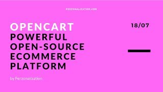 OpenCart  The free and powerful opensource shopping cart software [upl. by Aitetel]