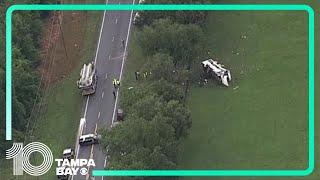 Florida bus crash update Authorities hold press conference after 8 people killed dozens more hurt [upl. by Arak164]