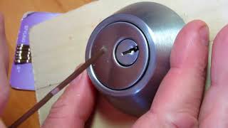 Picked Open Using Bobby Pins Hair Clips MOUNTAIN Security 5Pin Deadbolt Lock [upl. by Enorel]