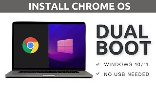 How to Dual Boot ChromeOS and Windows 1011  Install ChromeOS 2024 [upl. by Remos59]