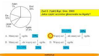 Egzamin gimnazjalny z matematyki 2003  zad 12  Matfiz24pl [upl. by Otreblide]