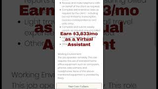 Earn 3833 as a Virtual Assistant  Rivvly [upl. by Tallie877]