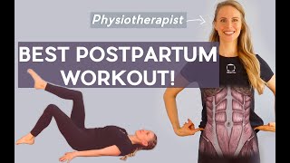 How to Heal your Diastasis Recti ABSeperation  6 Physio approved Exercise [upl. by Efthim]