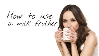 How to use a milk frother [upl. by Behnken876]