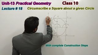 18Circumscribe a Square about a given Circle [upl. by Ardnnek231]