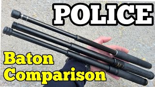 POLICE BATON COMPARISON  ASP NEXTORCH Monadnock  21quot Collapsible batons [upl. by Aramo]