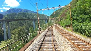 â˜… ðŸ‡¨ðŸ‡­Bellinzona  GÃ¶schenen  Wassen Gotthard cab ride 082019 [upl. by Blasius]