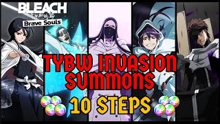 ThousandYear Blood War Invasion Summons  10 STEPS  Best Rerun Banner 🤯  Bleach Brave Souls [upl. by Ycats]