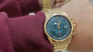 Titan Regalia Premium Green Chrono Golden Watch for Men  1830ym01 watch review fullpackage [upl. by Staford]