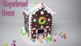 Gingerbread House  Polymer Clay [upl. by Aihsiym]