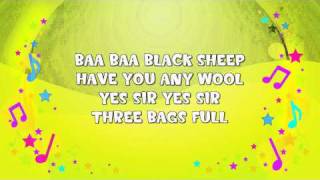 Baa Baa Black Sheep  Karaoke  Nursery Rhyme  KiddieOK [upl. by Tibbetts]