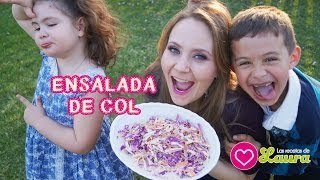 Cómo hacer ENSALADA DE COL  Comida Saludable [upl. by Calendre]