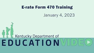 ERate Form 470 Training [upl. by Porty550]