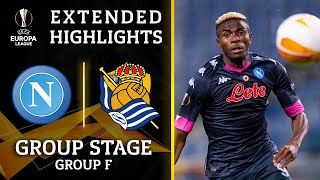 Real Sociedad vs Napoli  Extended Highlights  UCL on CBS Sports [upl. by Sulakcin]