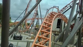 Copperhead Strike Front Seat FULL HD POV Carowinds [upl. by Ripp812]