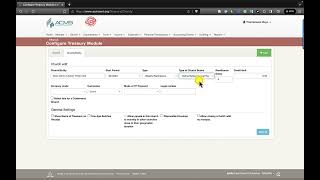 How to configure a new Church in ACMS Treasury [upl. by Ixel]