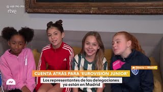 Chloe DelaRosa 🇪🇦 JESC 2024 and her dancers on Mañaneros 13112024 [upl. by Ytisahc853]