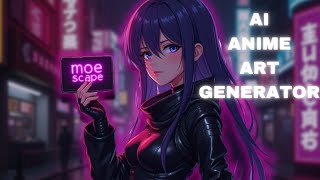 BEST amp FREE AI Generators for Anime  Make Professional Anime Art  MOESCAPE AI [upl. by Haerr557]