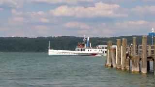 Schaufelraddampfer quotDiessenquot Ammersee  Paddle Steamer HD [upl. by Ardel]