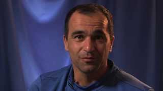 Roberto Martinez addresses the Everton fans [upl. by Airetnahs826]