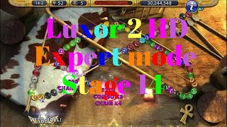 Luxor 2 HD Expert mode stage 14 The temple of chaos [upl. by Aldora]