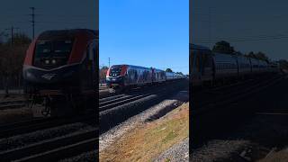 Amtrak Floridian train 40 approaches Raleigh NC at the NC State Fairgrounds 11162024 [upl. by Jacqueline]