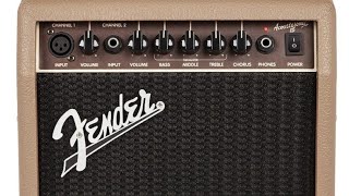 Fender acoustasonic 15 amp quick review [upl. by Ehcropal940]