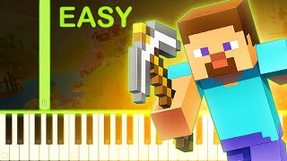 Mice on Venus  MINECRAFT  EASY Piano Tutorial [upl. by Brentt]