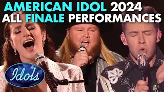 ALL AMERICAN IDOL FINALE PERFORMANCES 2024  Idols Global [upl. by Ahter513]