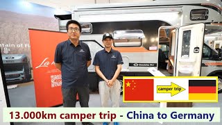 we came from China to Germany with our Campers [upl. by Ecirtahs]