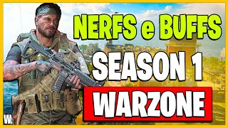 NOVOS NERFS E BUFFS SEASON 1 WARZONE e COD BLACK OPS 6 [upl. by Nnylkoorb]