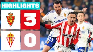 Resumen de Real Zaragoza vs Real Sporting 30 [upl. by Eustazio]