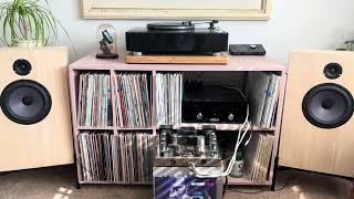 Lenco DIY Idlerwheel Turntable Project w DIY Devore Speakers and Dynaco ST70 [upl. by Muiram107]