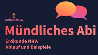 Mündliche Abiturprüfung Erdkunde NRW [upl. by Orran]