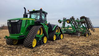 9620RX John Deere 2660VT Vertical Tillage Demo [upl. by Laersi]