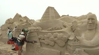 The Wonders of The World  The 2022 Revere Beach International Sand Sculpting Festival [upl. by Joao]