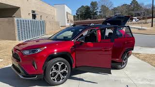 Cargo Space for 2021 RAV4 Prime Specs Measurements Demo Passenger Space [upl. by Ait]