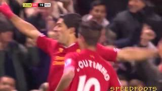 Luis Suarez vs Norwich City Goal [upl. by Sacci]