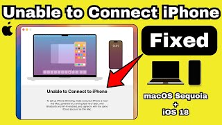 How to Fix iPhone Mirroring Unable to Connect to iPhone in iOS 181 amp macOS Sequoia [upl. by Aseuqram964]