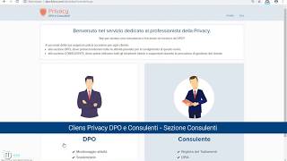 Cliens Privacy DPO e Consulenti  Sezione Consulenti  Panoramica [upl. by Trinia]