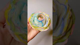 DIY Rose with Tissue paper 🥀 diy shorts craft craftideas ytshorts youtubeshorts shortsviral [upl. by Suoirtemed]