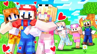 Super Mario Falls In Love With His CRAZY FAN GIRLS In Minecraft  Super Mario 252 [upl. by Farr]