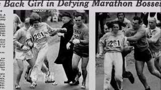 Kathrine Switzer Pioneering Boston Marathon Runner on Fight to Stay in 1967 MaleDominated Race [upl. by Anelah151]