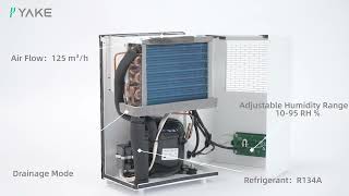 ADS 10D Small Industrial Dehumidifier  Compact and Efficient Moisture Control by Yakeclimate [upl. by Tterrab]