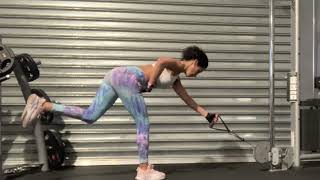 Cable Single Leg Deadlift Tutorial [upl. by Aienahs]