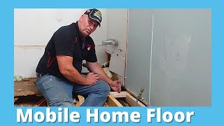 How to Remove Water Damaged Subfloor Bathroom [upl. by Argyle]