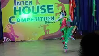 Aabritis Prize Winning Bharatnatyam Performance  School Inter House Competition [upl. by Sobel]