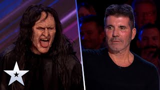 The Witch TERRIFIES Simon Cowell to the CORE  Auditions  BGT 2022 [upl. by Anyalram151]