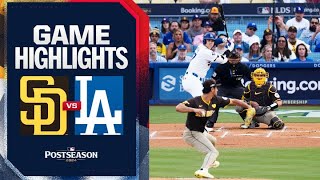 Padres vs Dodgers NLDS Game 5 Highlights 101124  MLB Highlights [upl. by Innob485]