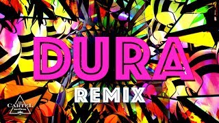 Daddy Yankee ft Bad Bunny Natti Natasha amp Becky G  Dura REMIX Lyric Video [upl. by Ardnwahs252]